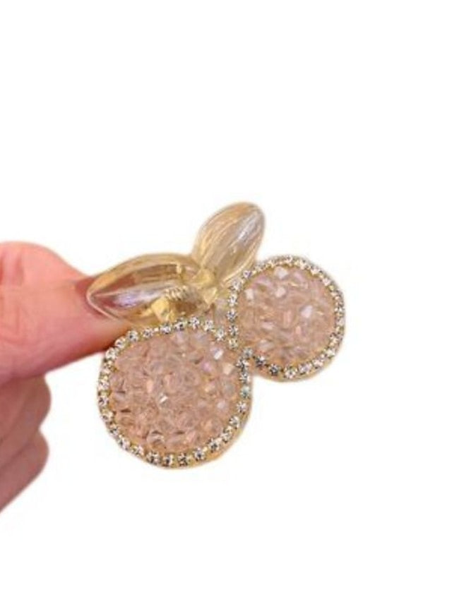 1 Pc Hair Claw Clips with Rhinestone ABS Nonslip  Hair Clips Strong Hold Hair Jaw Clips Small Hair Clips French Design Hair Styling Accessories for Women Girls for Women