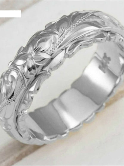 1PC Ring For Daily Date Alloy Classic Flower for Women