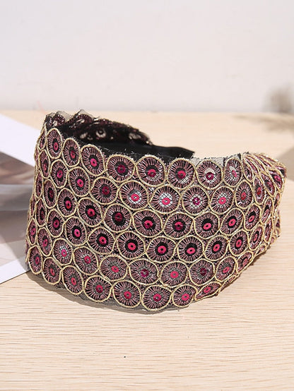 1PC Sequins with Gold Thread Shining Headband for Women