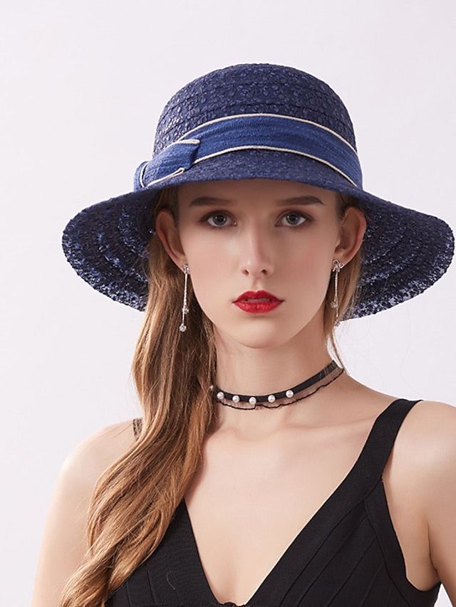 Party Hat Party Street Holiday Bow Solid Color Beige Gray Hat Fall Winter Spring Summer Beach for Women