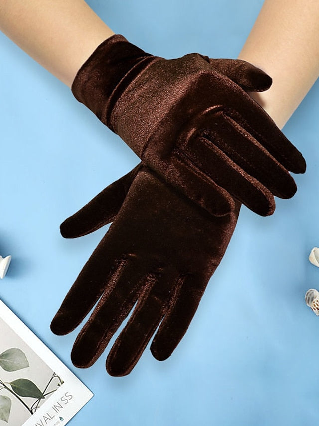 Warm Winter Gloves Gift Daily Solid / Plain Color Polyester Acrylic Fibers Simple Bridal Gloves Sexy 1 Pair for Women
