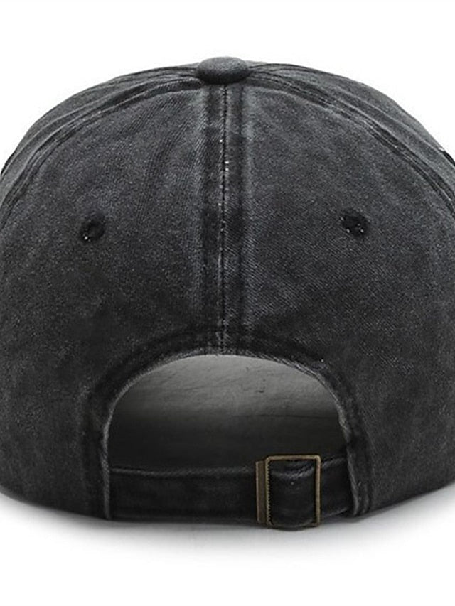 Baseball Cap Adjustable Buckle Pure Color Sports for Women