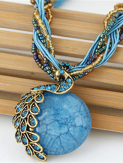 necklace Ethnic Style Street Gem Necklaces for Women