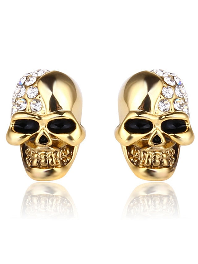 1 Pair Stud Earrings For Daily Festival Alloy Classic Skull for Women