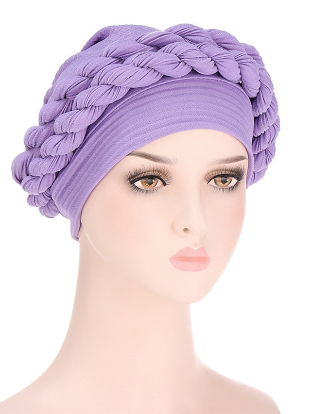 Turban Home Daily Solid / Plain Color Polyester Casual 1 pcs for Women
