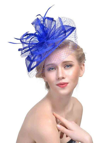 Hair Clip Party Party Solid Color Headwear / Black / Yellow / Red / Blue / Purple for Women