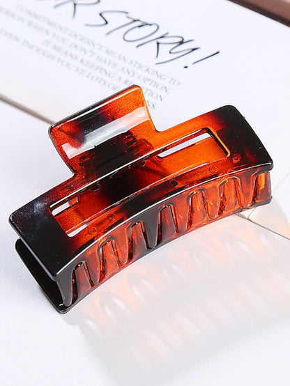 1pc Hair Claws Hair Clip For Street Gift Holiday Head Handmade Plastic White Black Champagne for Women