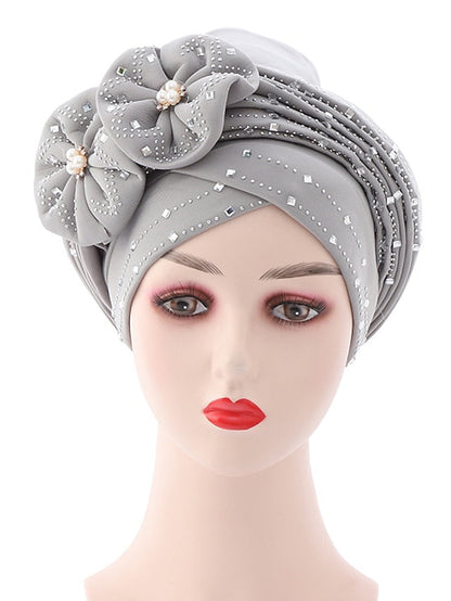 Beanie / Slouchy Party Dailywear Sports Outdoor Beaded Flower Flower Black White Hat Basic Red Fall  Winter for Women