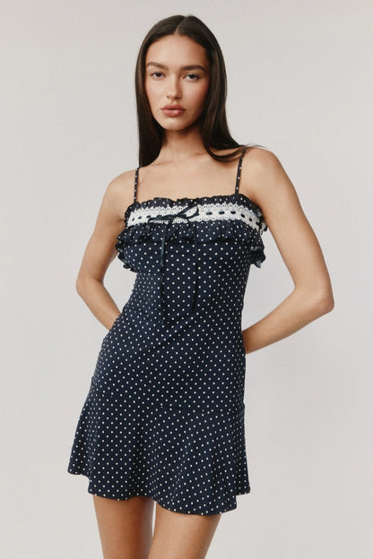 Vestido mini de lunares Zoe