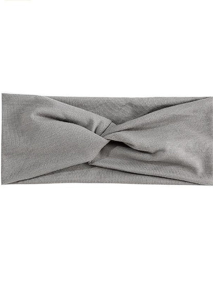 amazon candy color cross hairband women sports headband yoga sweat absorbing stretch bandana headband fashion headwear for Women