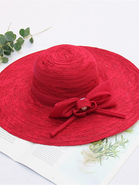Hat Bucket Hat Sun Hat Light Pink Black Wine Party Outdoor Dailywear Floral Floral Portable Windproof Comfort for Women