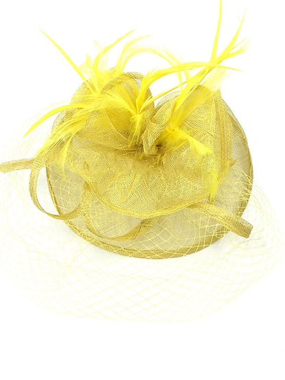 Hair Clip Party Party Solid Color Headwear / Black / Yellow / Red / Blue / Purple for Women