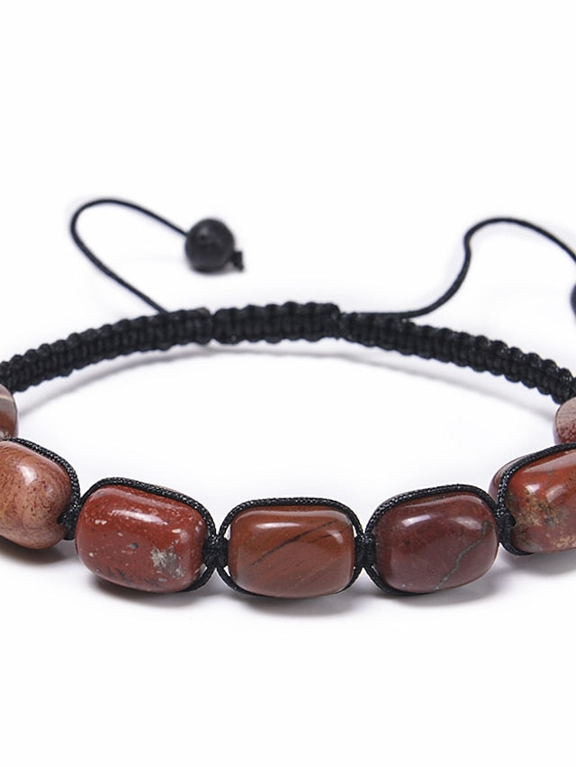 Men's Loom Bracelet Yoga Bracelet Classic Vintage Theme Stylish Stone Bracelet Jewelry Brown / Rainbow / Coffee For Gift Daily for Women