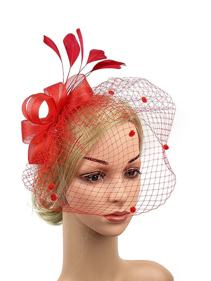 Hair Clip Textured Party Flower Headwear / Wedding / Party Evening / Red / Blue / Green for Women