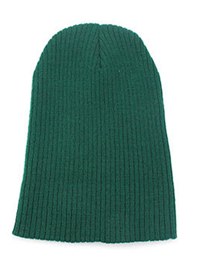 Hat Beanie / Slouchy Winter Hats Green Black Blue Outdoor Street Dailywear Knit Letter Windproof Comfort Warm for Women