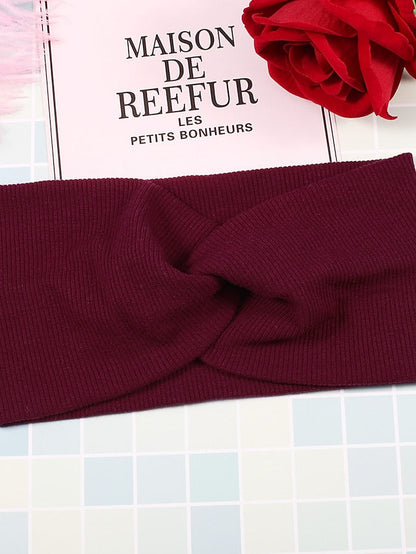 1PC Headbands Bandana Hair Scarf For Outdoor Work Fabric Black White Pink for Women