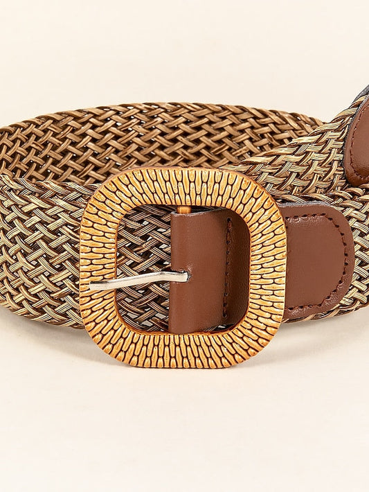 Belt Straw Khaki Wide Belt Office Date Pure Color / Spring / Summer / Fall / Winter for Women
